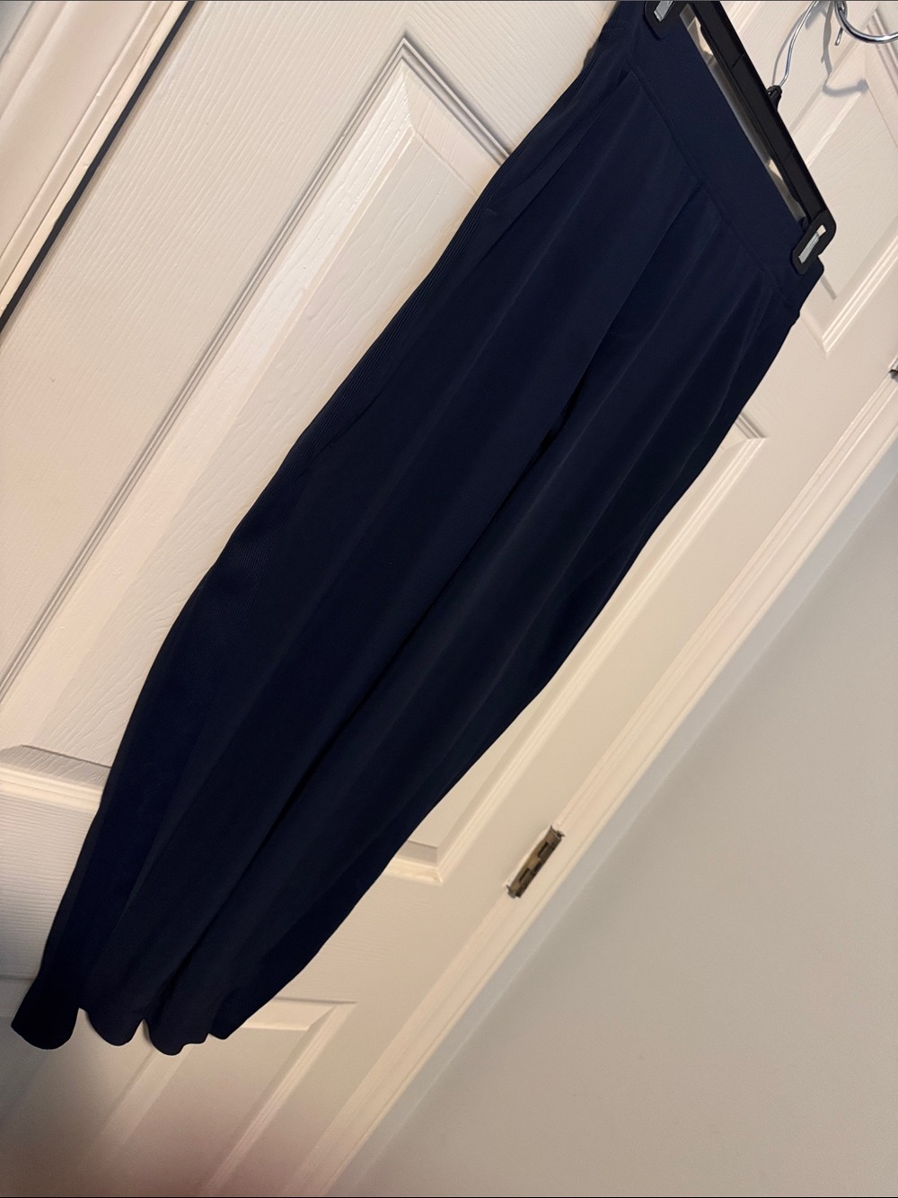 Athleta High-Waist Navy Slacks